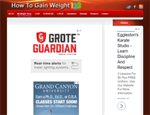 Tablet Screenshot of howtogainweight123.com